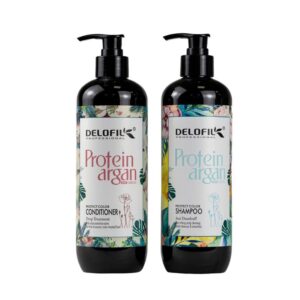 Bộ gội xả giữ màu tóc nhuộm bền màu, lâu phai Delofil Protect Color 500ml